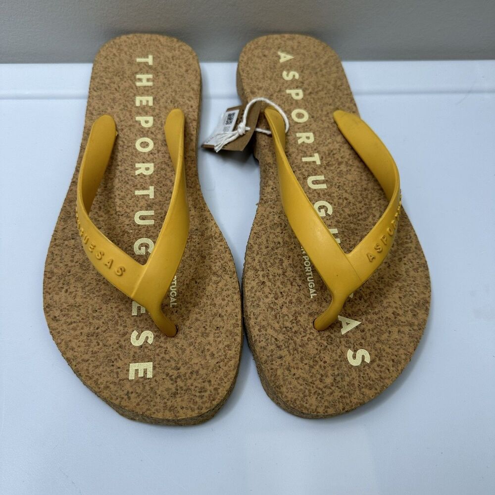 Asportuguesas The Portuguese Flip Flop Women 38 Cork The Beach Sandal Travel NWT